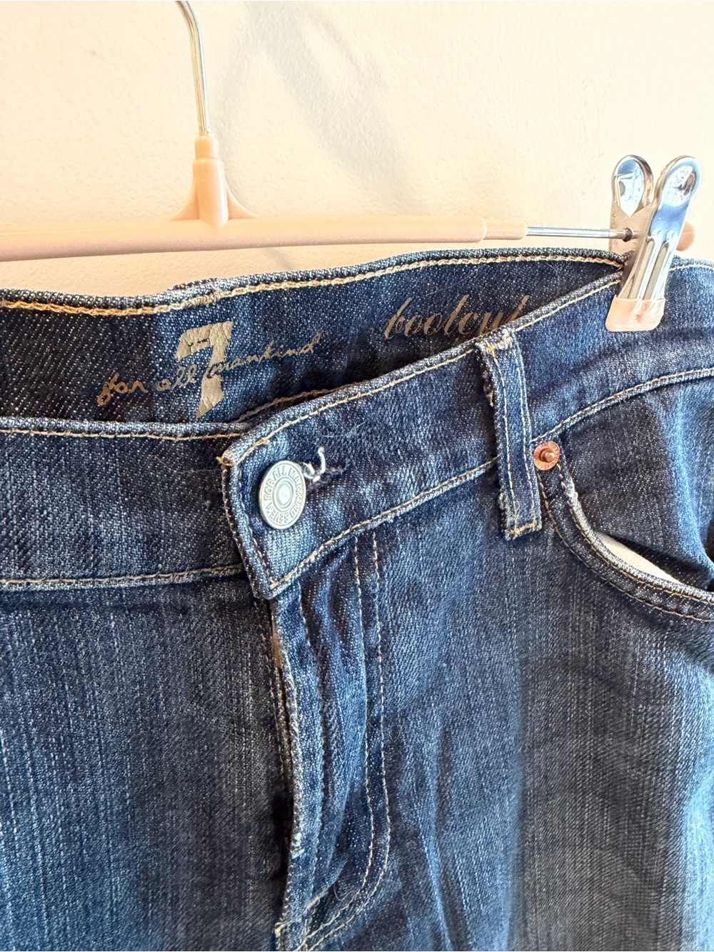 7 For All Mankind Women’s Dark Wash Bootcut Jeans - Size 30